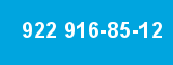 922 916-85-12